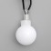 Garland “thread” 5 m with nozzles “white balls”, ip20, dark thread, 30 LED, white glow, 8 modes, 220 V