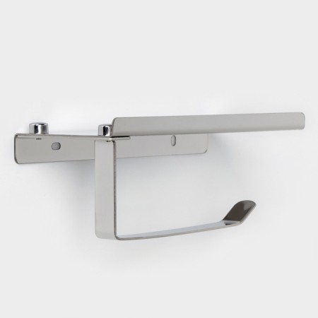 Toilet paper holder, with a shelf for a phone-1