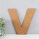 The panel of the letter "V" 20x21.5 cm, black