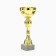 Cup 135C, award figure, gold, a stone stand, 24 × 8 × 6 cm.