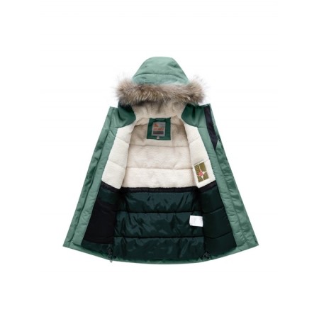 Winter park for a boy, height 128 cm, green color-2