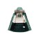 Winter park for a boy, height 128 cm, green color