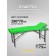 Cosmetological couch with a face-stro-stroong face opening, three-section, size 190 × 70 × 73 cm, light green color