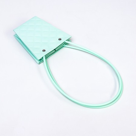 Bag for flowers stamping mint moisture-resistant, 12x12-8x8-12.5 cm-2