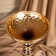 Summary Metal for 1 candle "Richard" Color Gold 12.5 x 12.5 x 44 cm