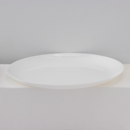 A set of dining plates Luminarc diwali, d = 27 cm, glass ceramic, 6 pcs, white color-1