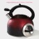 A kettle with a stainless steel whistle Snow, 3 l, induction, red color