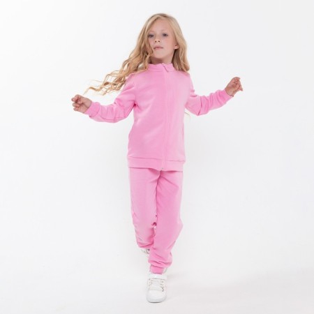 Costume (jumper, trousers) Children's launch, pink color, height 110 cm-1