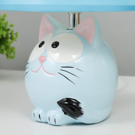 Table lamp "Kotosharik" E14 15W blue 18x18x28 cm Risalux-4