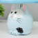 Table lamp "Kotosharik" E14 15W blue 18x18x28 cm Risalux