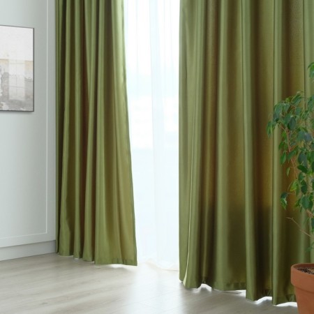 Curtain curtain "Etel" width 200 cm, height 250 cm, pistachio color, glossy