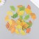 Stickers for creativity plastic "Ginkgo leaves" set 40 pcs 0.3x8x14.8 cm