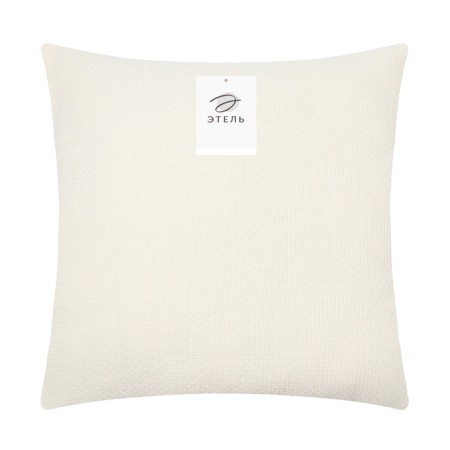Pillowcase decorative Ethel Style 45x45 cm, white color, polyester-4