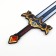 Wooden weapons, children's souvenir "pantry", sword, 13.8 x 42 cm