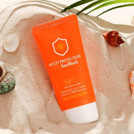 Facial Sunscare, 3W Clinic Multi Protection UV Sun Block SPF50+/PA, 70 ml-1