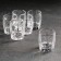 A set of glass piles for dance vodka, 55 ml, 6 pcs