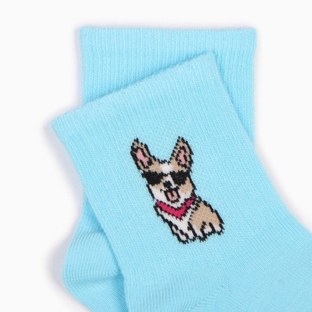 Noski children, the color is light blue, size 14-16 (23-26)-1
