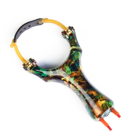 Camouflage slingshot metallic, 13cm-1