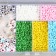 Glass 8/0 in the box "Bright" beads + thread 0.8 mm 5 m 12x8.4x2.2 cm