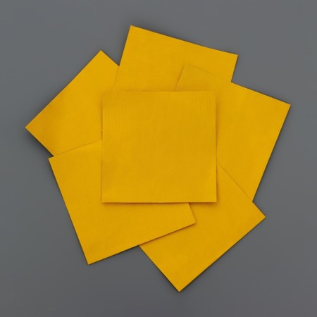 Foil for sweets 10*10cm 100pcs, lemon gold, texture No. 2