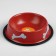 A bowl with bones, iron with a non -slip base of 15 x 3.5 cm, 150 ml, red