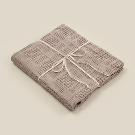 Waffle towel SL Home: Chess "Sabbia" 30x60 cm, 100% cotton, 350 g/m2-8