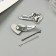 Invisibility for hair "Beatrice" (set 10 pcs) heart, 5 and 5.5 cm, black silver