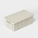 Storage basket with a “knitting” lid, 3 l, 26.5 × 15 × 10 cm, white color