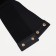 Women's belt on buttons, width 12 cm, black color