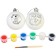 Set for creativity for the New Year "New Year's ball for coloring", 2 pieces 5.5 cm, Masha and the bear
