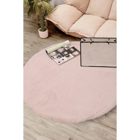 Plush mat Sofi de Marko, size 100x100 cm, light pink color