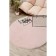 Plush mat Sofi de Marko, size 100x100 cm, light pink color