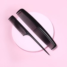 Combination of combs, 2 items, black color