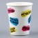 A single -time paper glass "Happiness", 250 ml