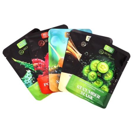 A set of moisturizing, fabric facial masks "SB Beauty", 20-7
