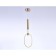 LED LED suspended with a remote control Ambrella Light, Line, FL10578, LED, 56 W, 4200LUM, 3000-6400K, Brass color
