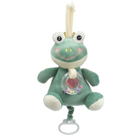Musical Suspension “Frog”, groovy, with a rattle, on a crib, stroller, crumb me-4