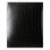 Notebook of 48 sheets in the Croco cage, boumvinyl Metallic, embossing, offset unit, black