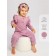Children's overalls with ruffles fashion, height 56 ​​cm, pink color