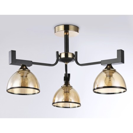 Suspended chandelier Ambrella Light, Traditional, TR9098, 3HE27, Black Color, Gold-3