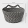 Basket for storage of handmade wicker "Cats", 26 × 26 × 15.5 cm, black and white color