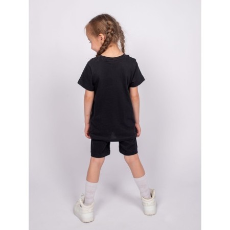 Kit for girls (T -shirt, shorts), height 110 cm, black color-2