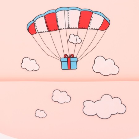 Silicone Bibs lamp "Blood", pink color-5