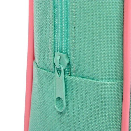 Folder with handles textile A4, 350 x 265 x 80 mm, PMD 4-42, "office", mint/purple/pink (handle)-2