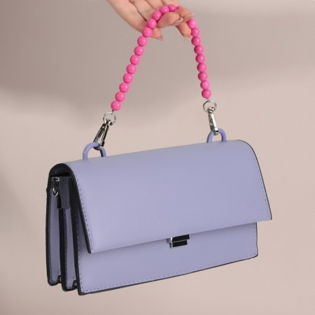 Handle for bag, beads, d = 10 mm, 30 cm, pink color-4