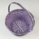 Wicker basket, d26 x 12/30 cm, purple, bamboo