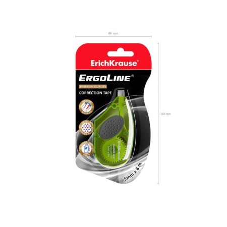 Erichkrause ergoline adjusting tape, 5 mm x 8 meters, with a rubber insert, in a blister-7