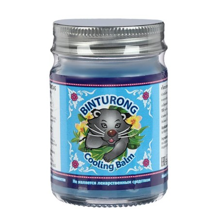 Blue cooling balm with binturong eucalyptus, with injuries, burns and from insect bites, 50 g