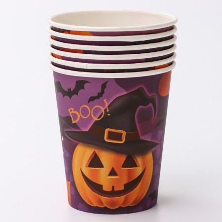 A single -single -paper glass "Funny pumpkin", 250 ml-3