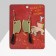 Acryl Earrings "Halloween" knives, golden-black color in gold